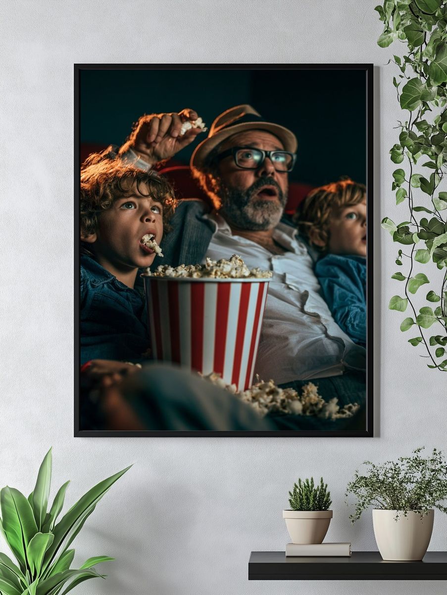 Movie Night Family Photography Poster. — room view 4