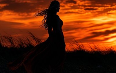 Silhouette at Sunset Photography Poster. poster