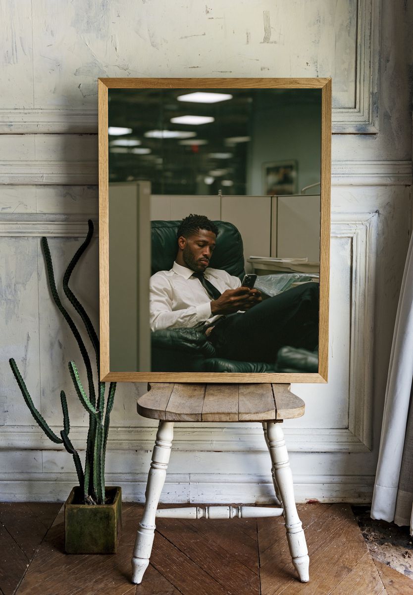 Office Break Portrait Photography Poster. — room view 1