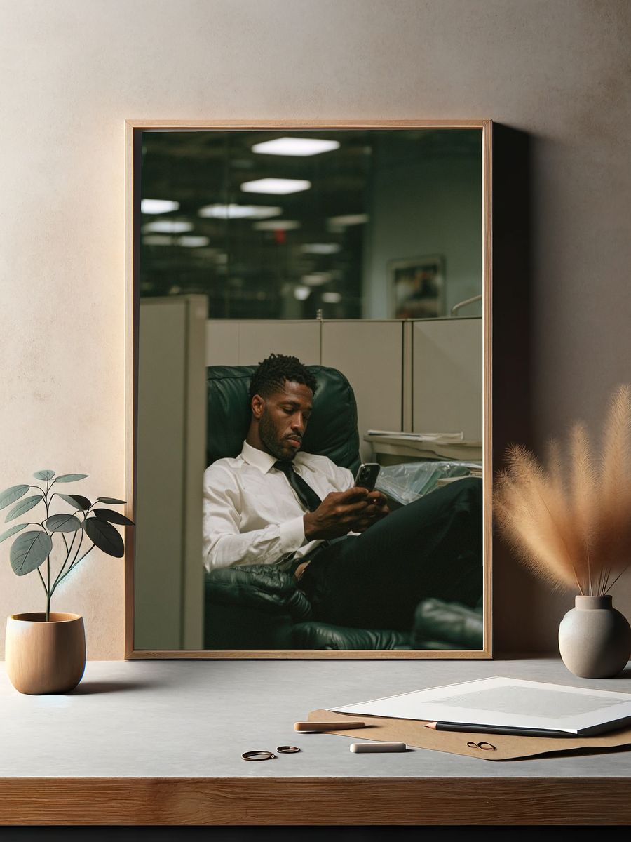 Office Break Portrait Photography Poster. — room view 2