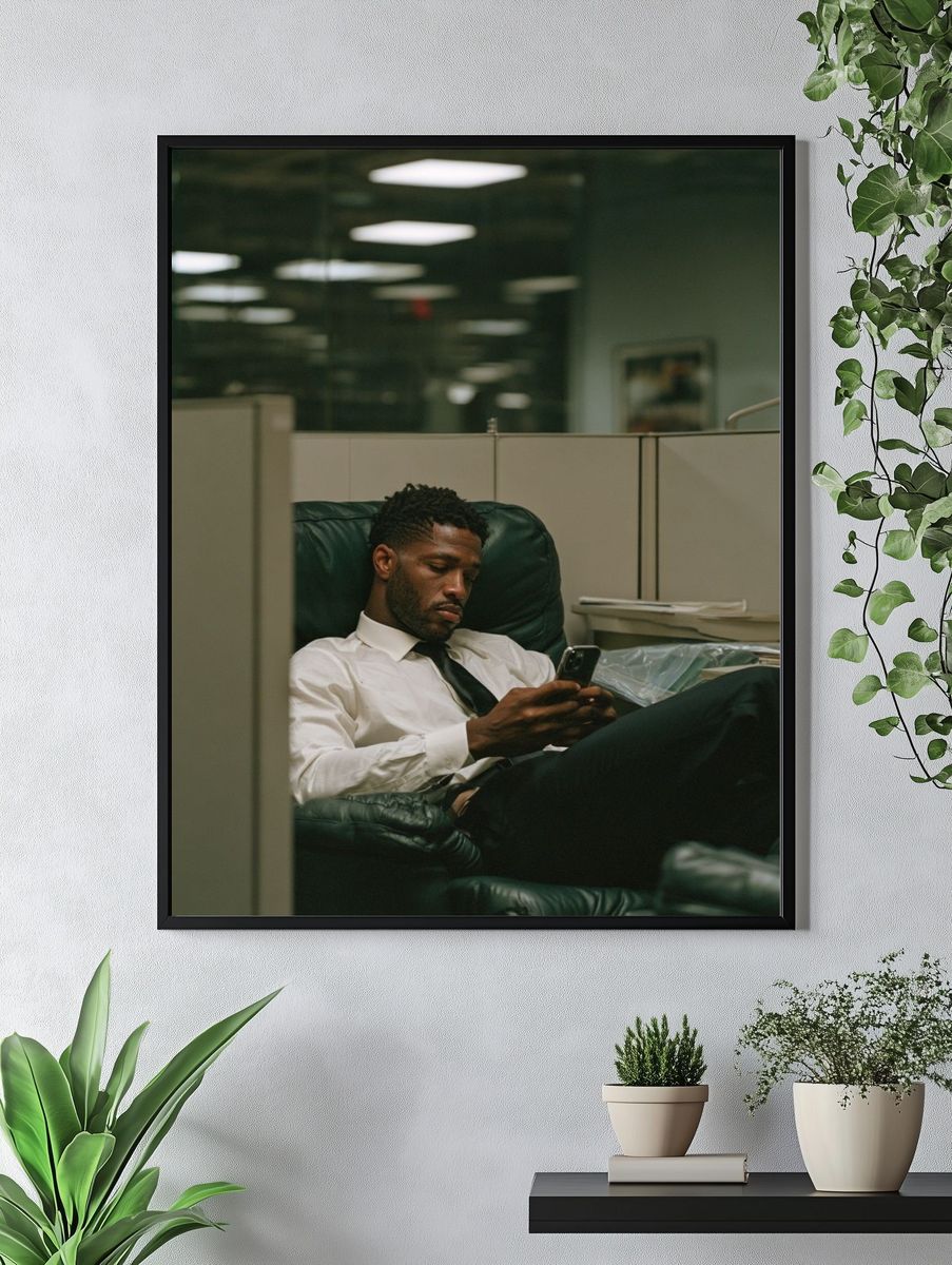 Office Break Portrait Photography Poster. — room view 4