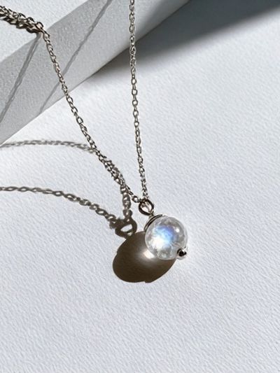 Moonstone Pendant Photography Poster. poster