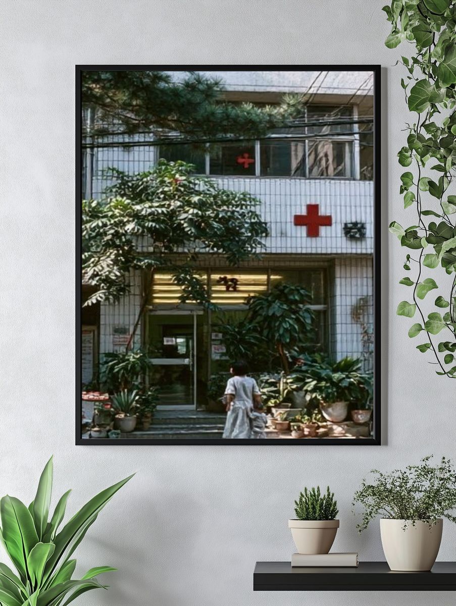 Urban Clinic Facade Photography Poster. — room view 4