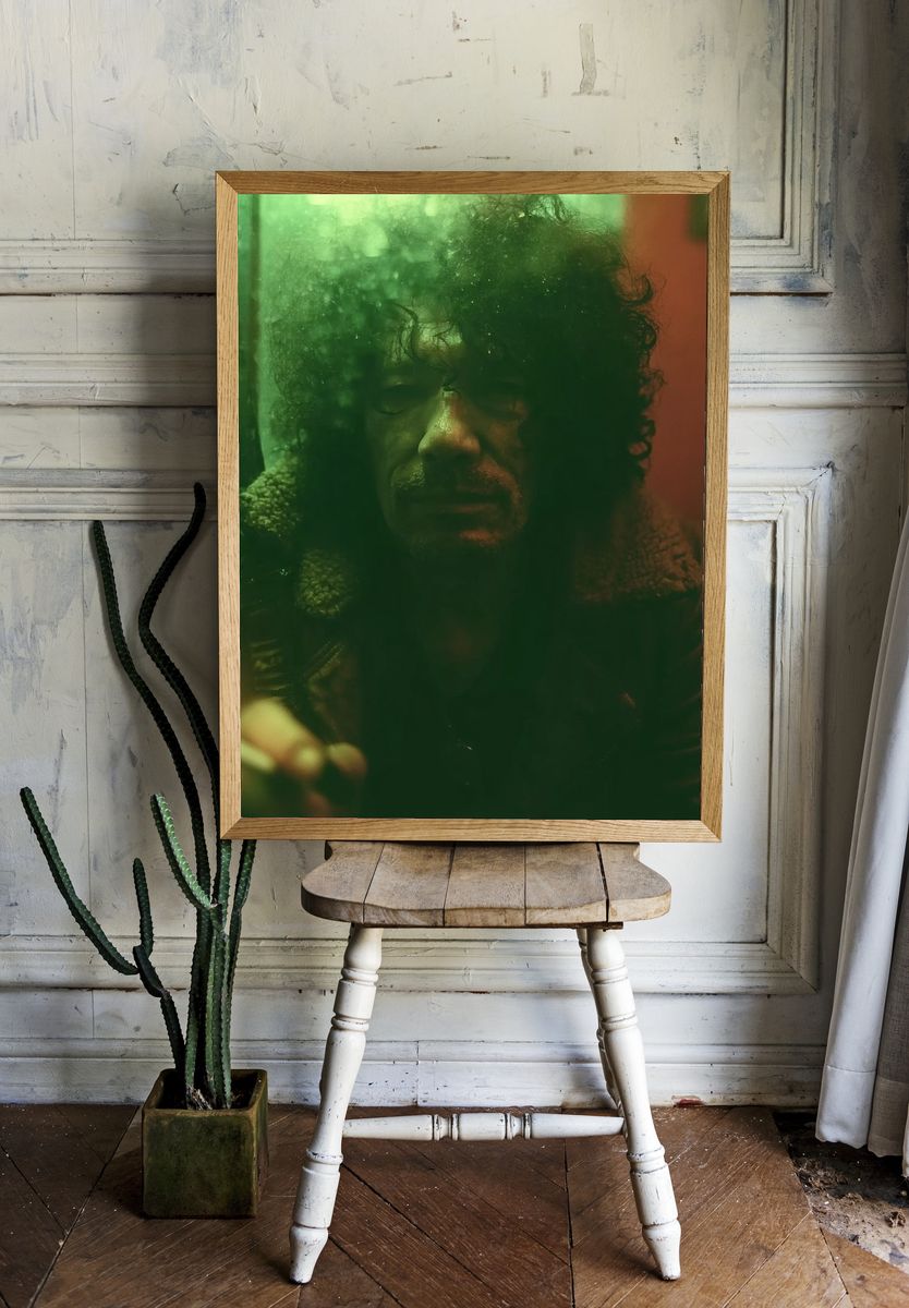 Green Portrait Poster. — room view 1