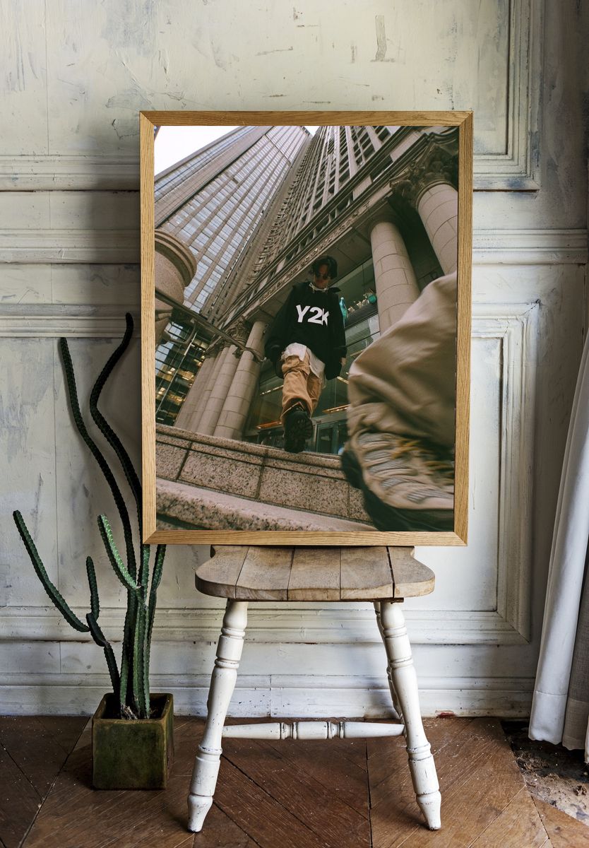 Urban Y2K Street Photography Poster. — room view 1