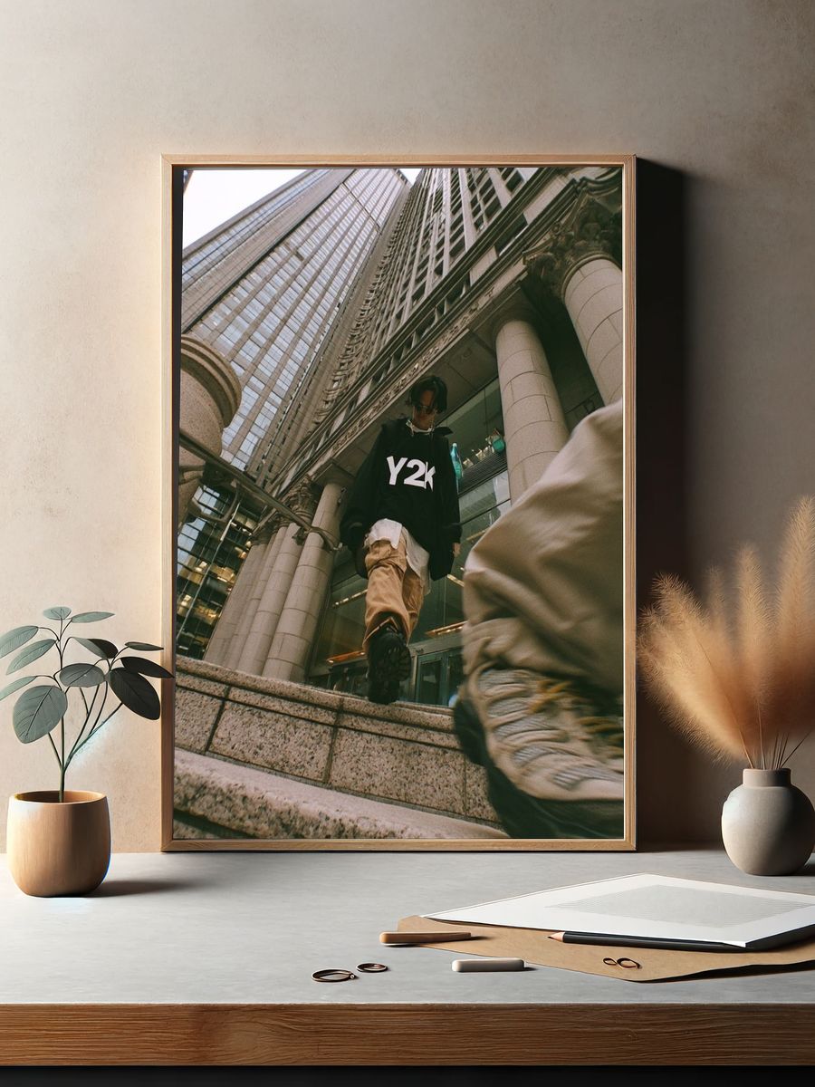 Urban Y2K Street Photography Poster. — room view 2