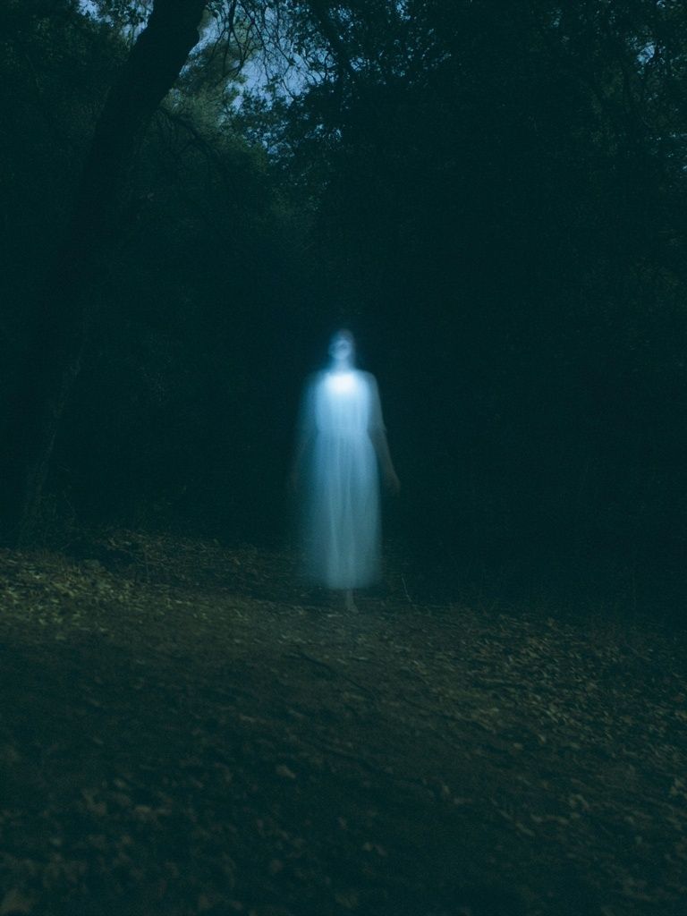 Ghostly Forest Figure Photography Poster. poster — photography art