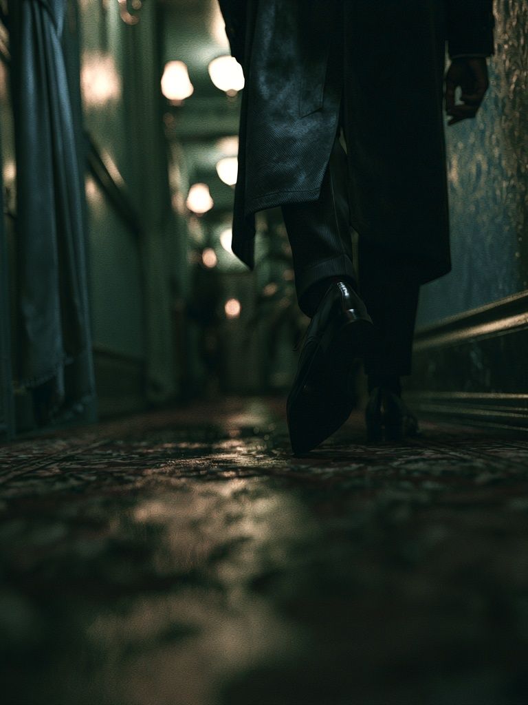 Noir Corridor Photography Poster. poster detail