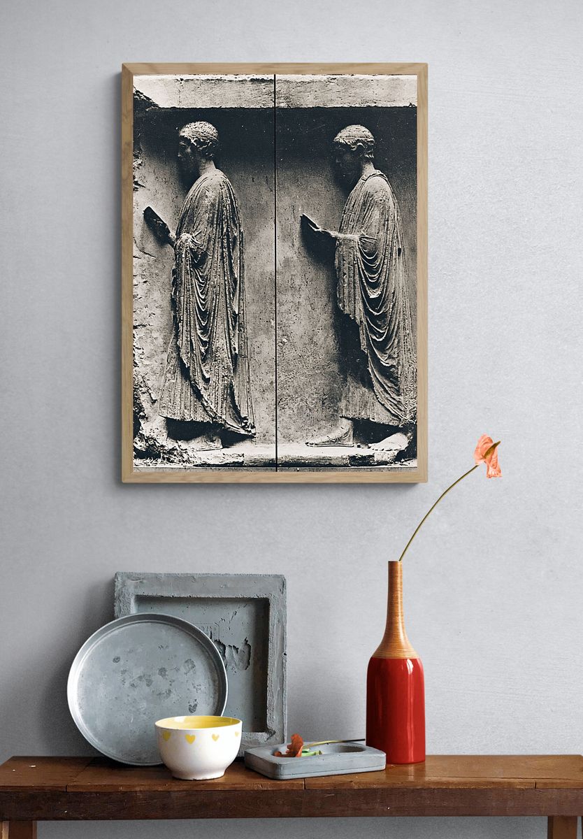 Classical Relief Study Photography Print. — room view 3