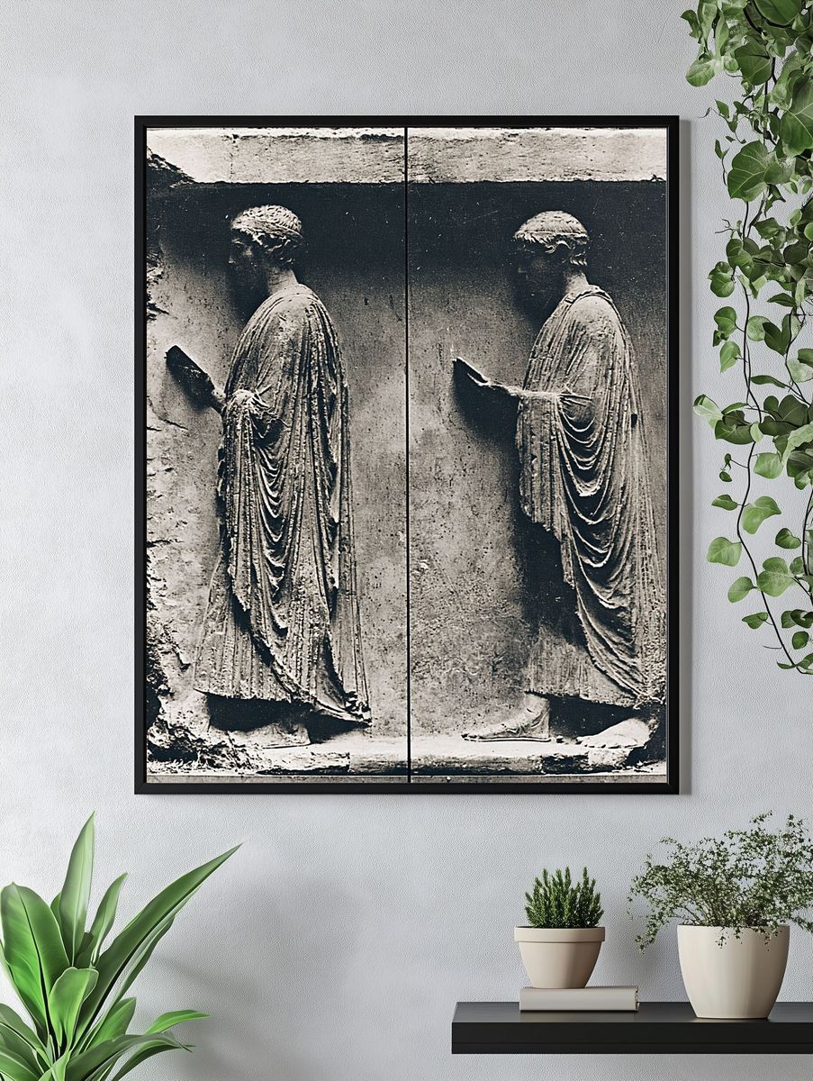 Classical Relief Study Photography Print. — room view 4
