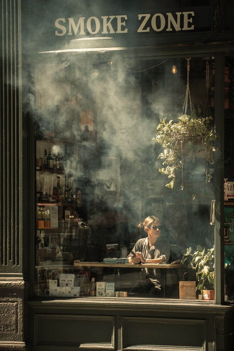 Smoke Zone Café — Photography Print. poster detail