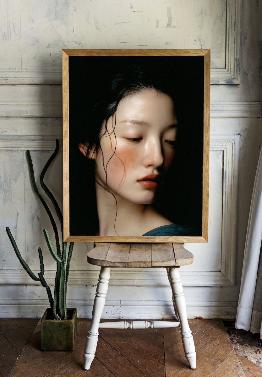 Moody Portrait Photography Poster. room preview