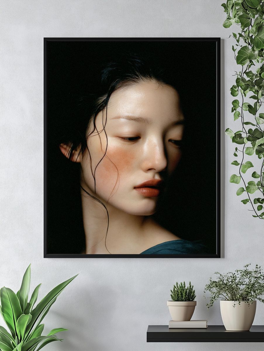 Moody Portrait Photography Poster. — room view 4