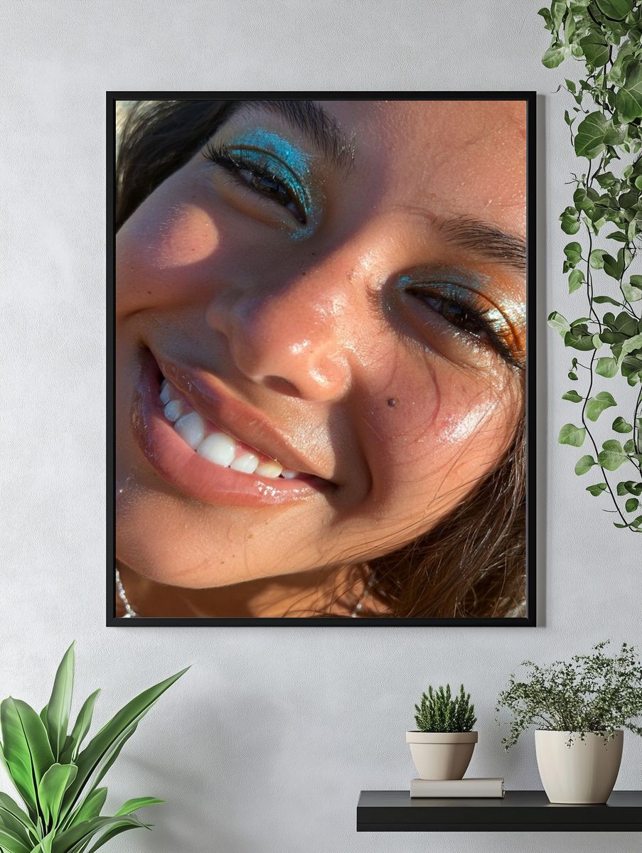 Sunlit Glam Portrait Poster. — room view 4