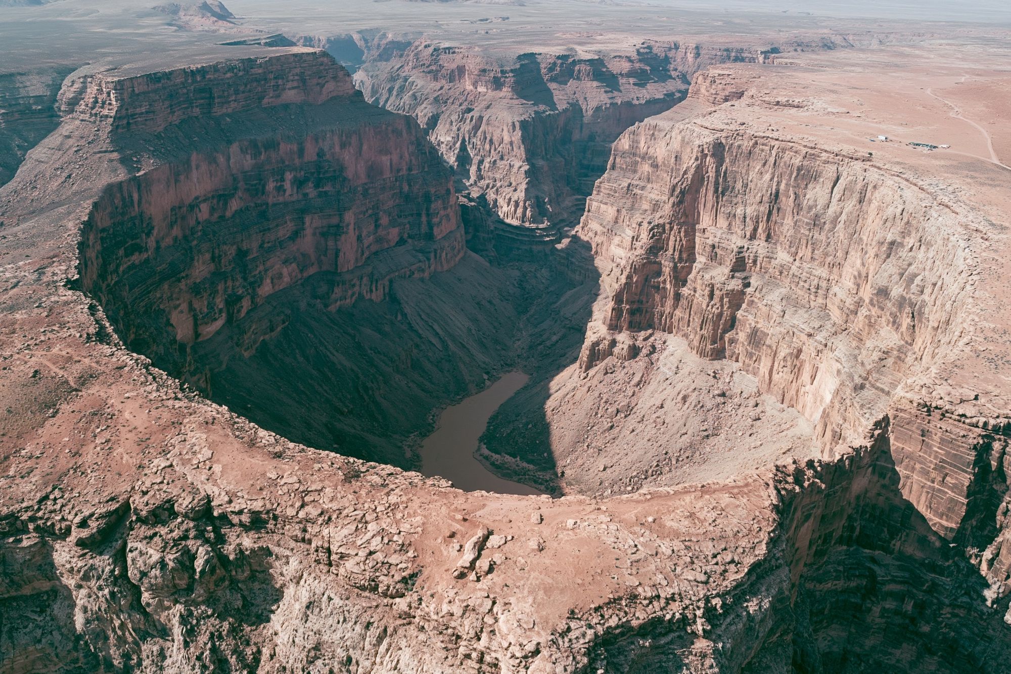 Desert Canyon Aerial Photography Poster. poster detail