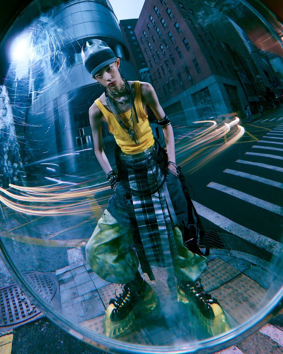 Cyberpunk Street Fashion Photography Poster. poster — photography art
