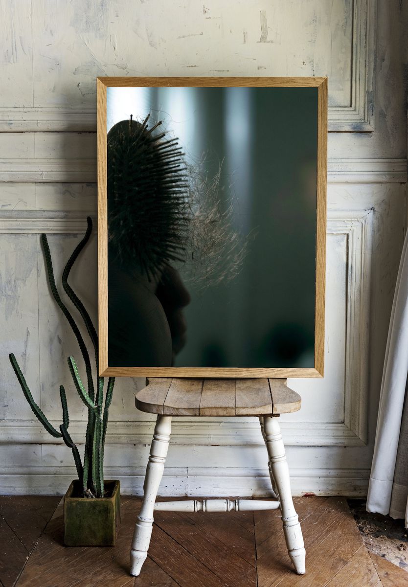 Hairbrush Still Life Photography Poster. — room view 1