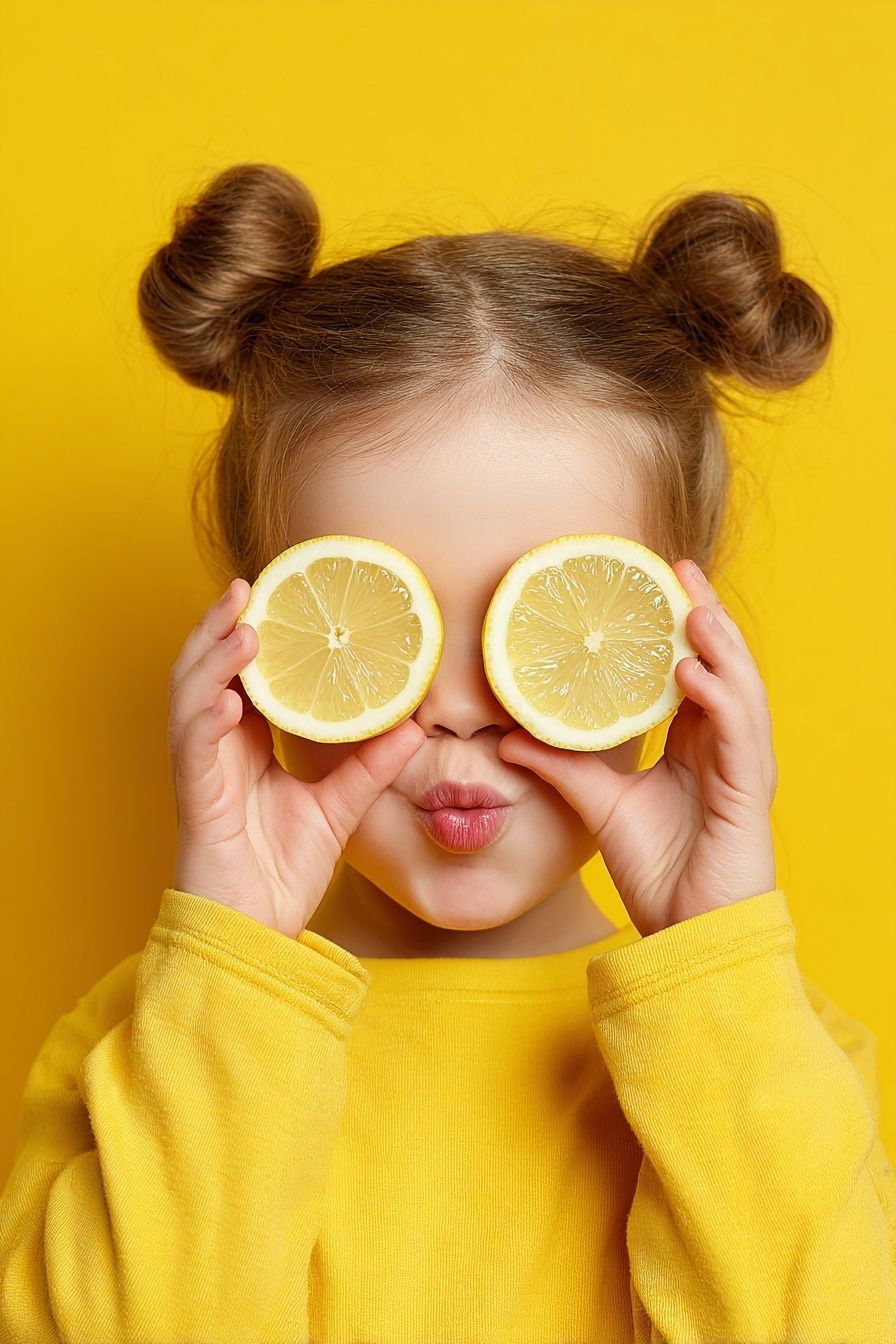Lemon Playful Portrait Poster. poster — photography art