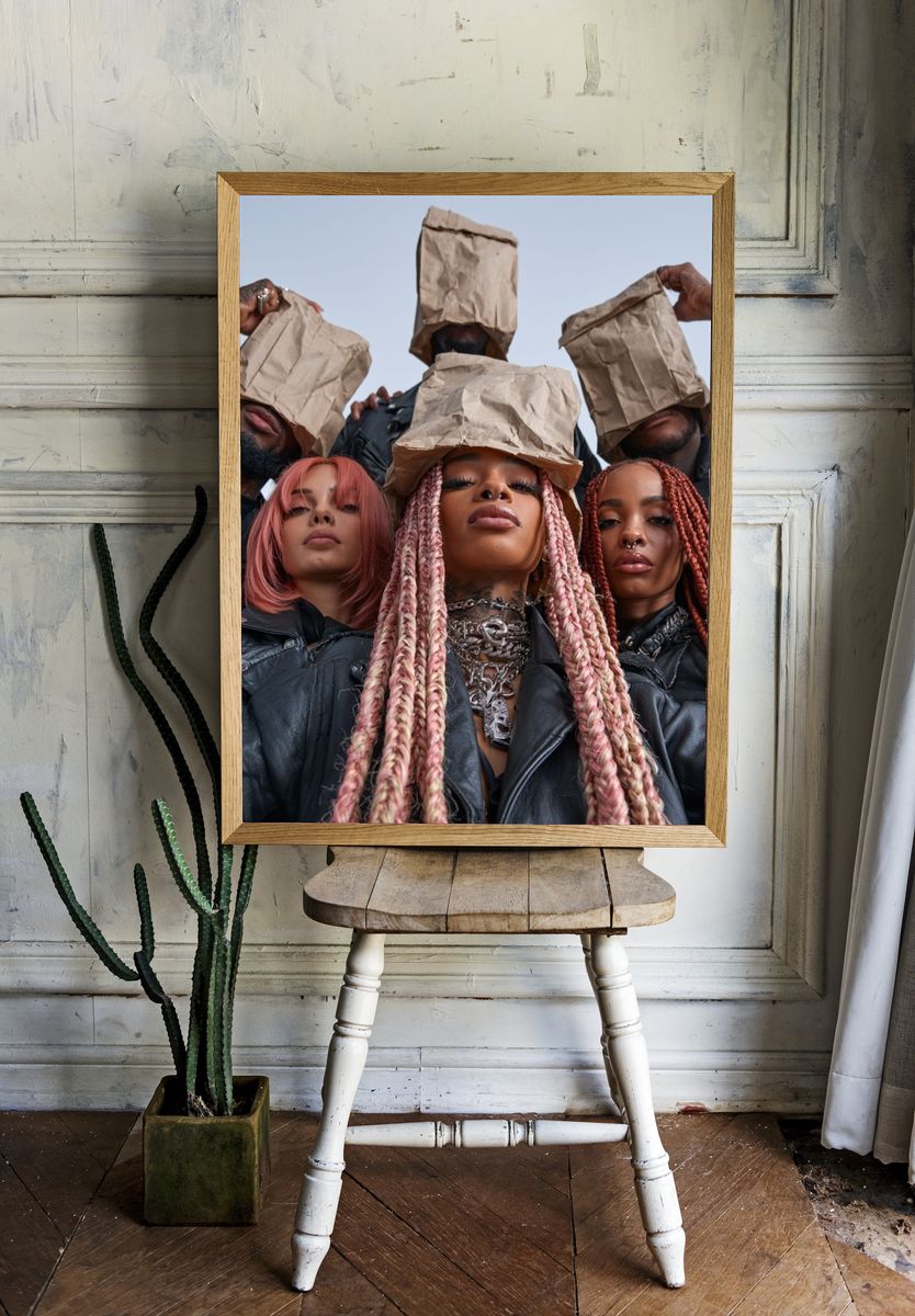 Urban Fashion Portrait Poster. — room view 1