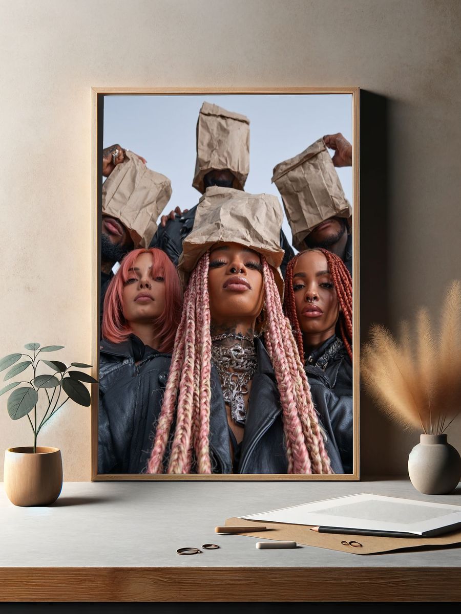 Urban Fashion Portrait Poster. — room view 2