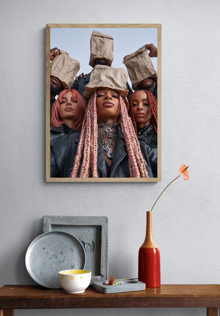 Urban Fashion Portrait Poster. — room view 3