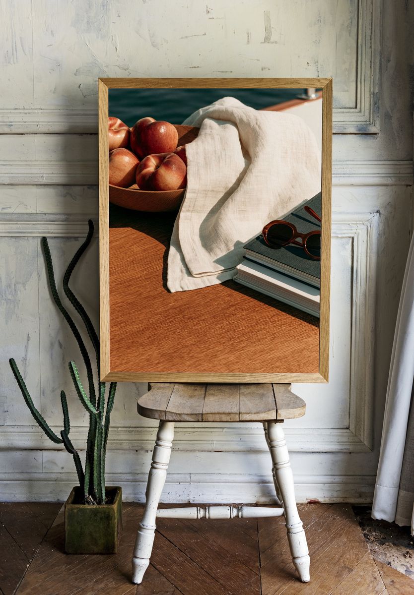 Coastal Still Life Photography Poster. — room view 1