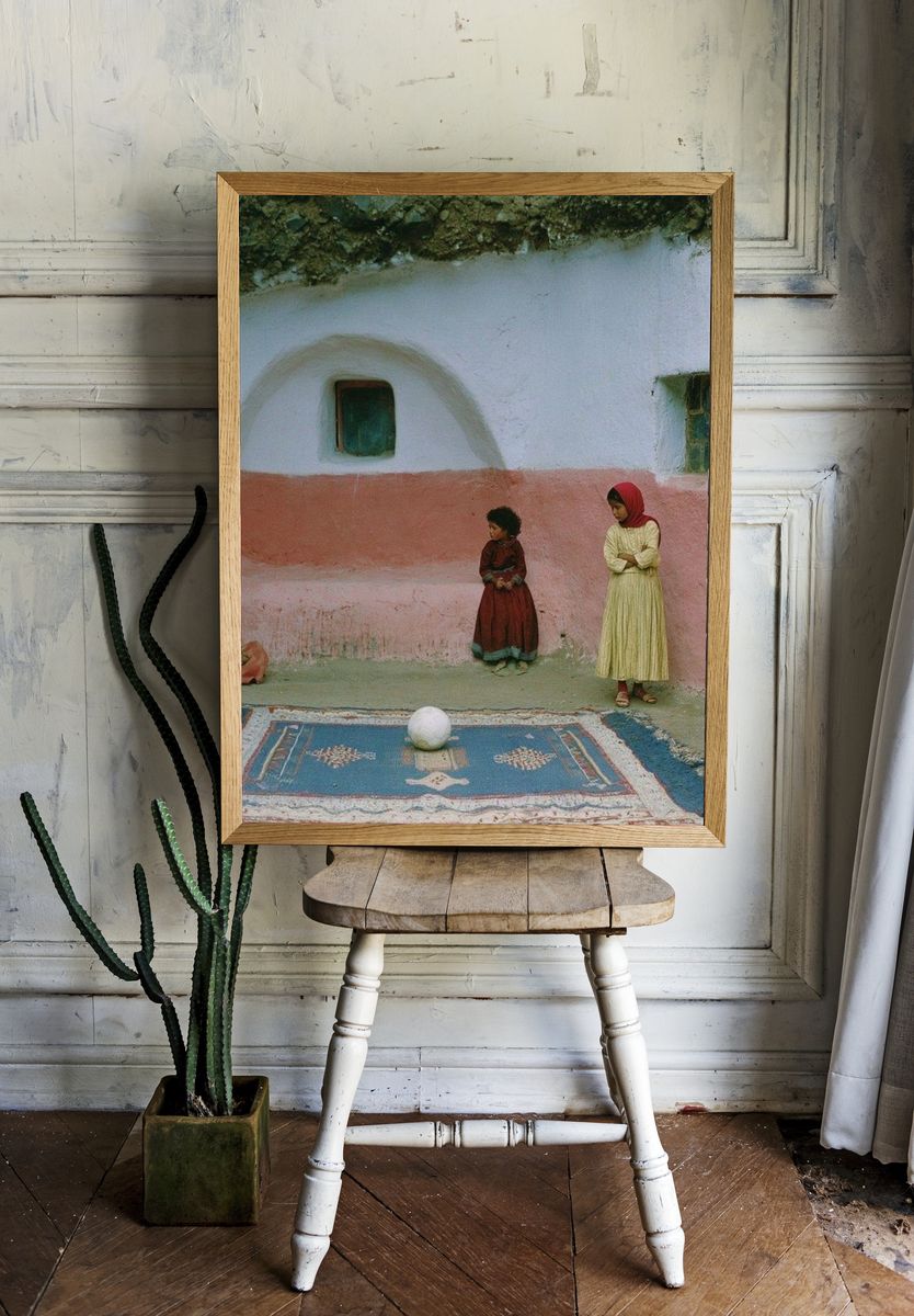 Village Children Courtyard Poster. room preview