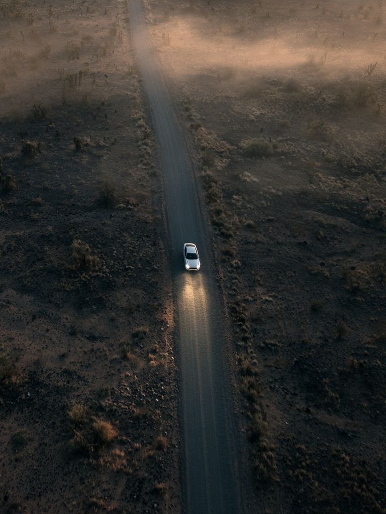 Desert Road Aerial Photography Poster. poster — photography art