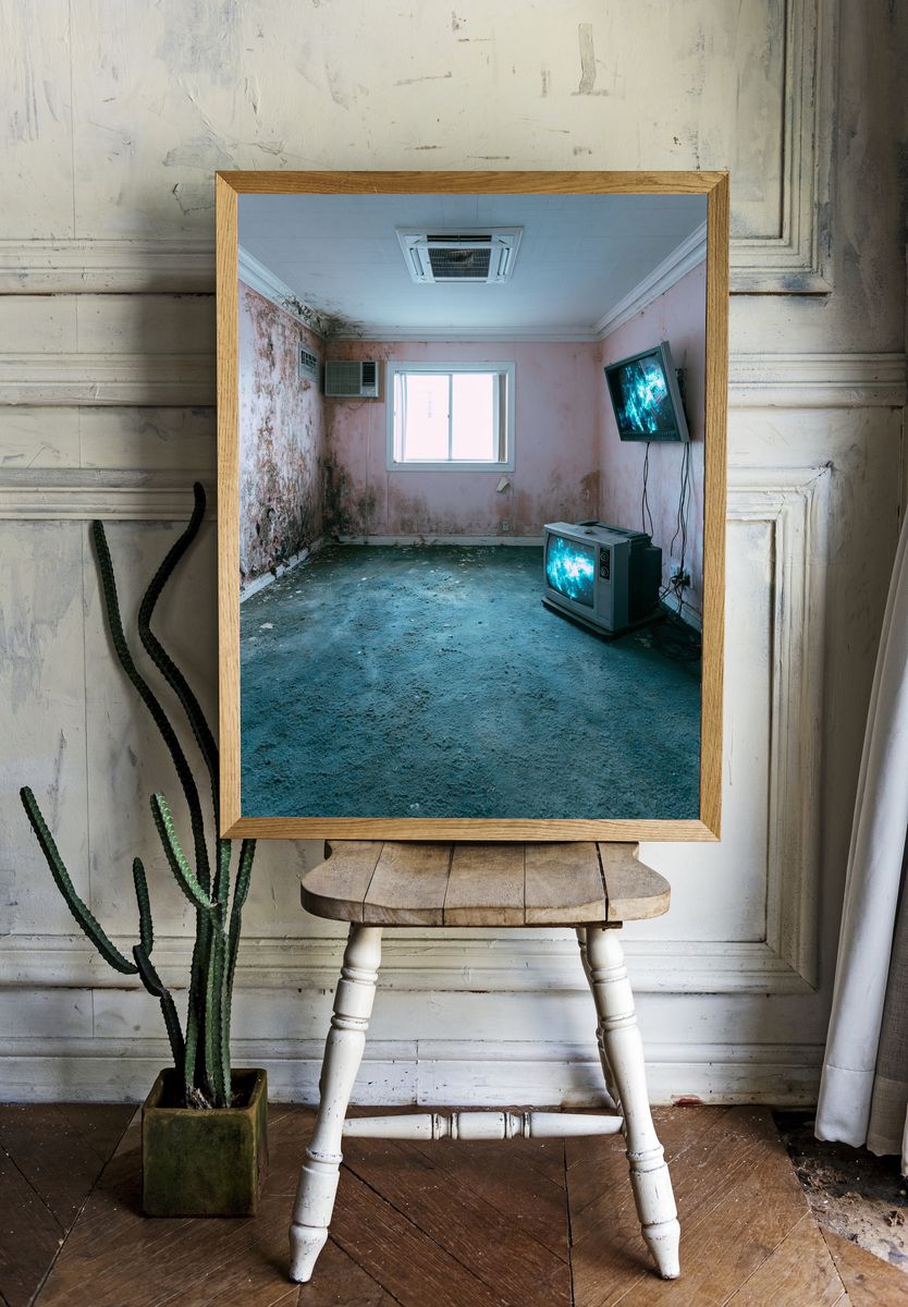 Abandoned Room Photography Poster. room preview