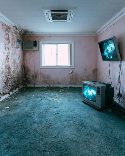 Abandoned Room Photography Poster. poster print