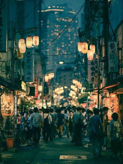 Tokyo Night Alley Photography Poster. poster print