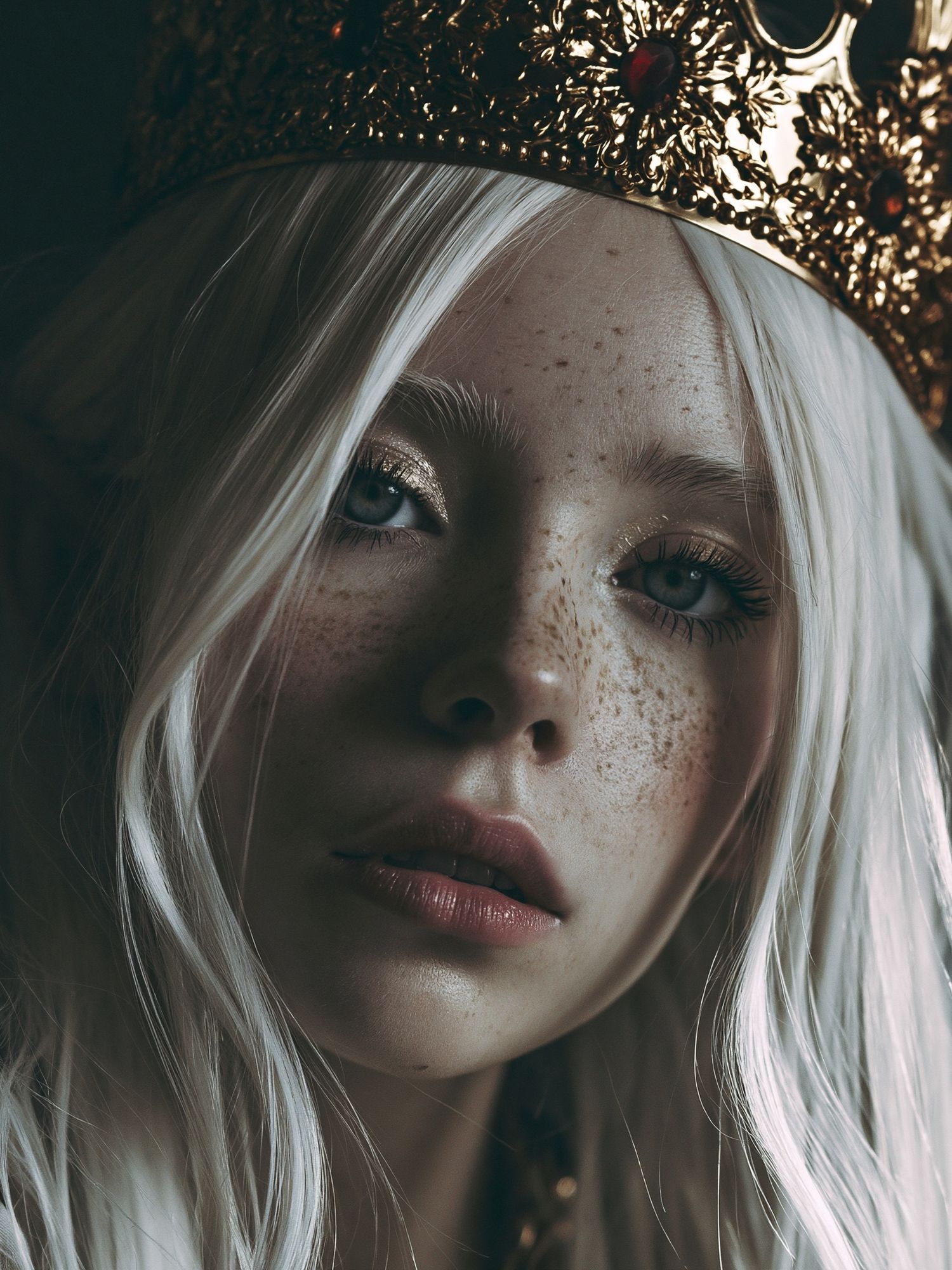 Freckled Queen Portrait Poster. poster — photography art