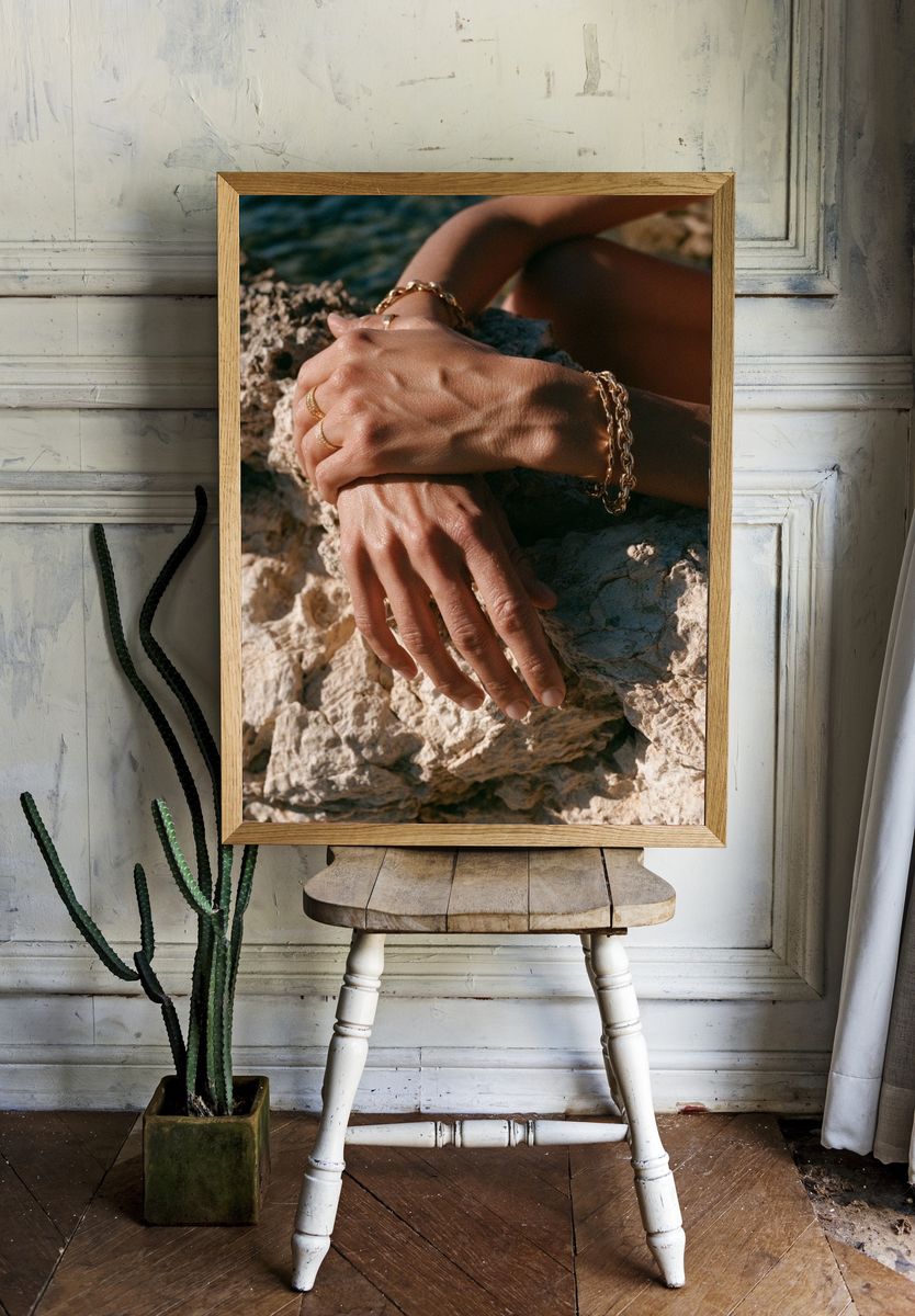 Hands on Rock Photography Poster. — room view 1