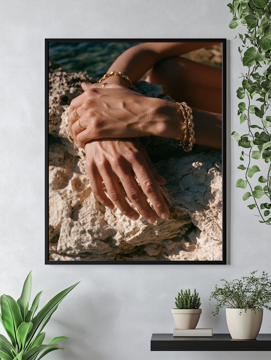 Hands on Rock Photography Poster. — room view 4