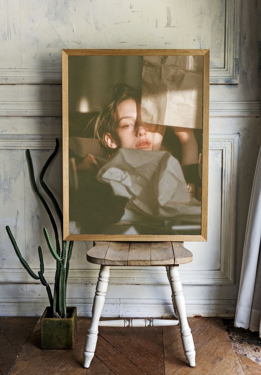 Moody Portrait Photography Poster. — room view 1