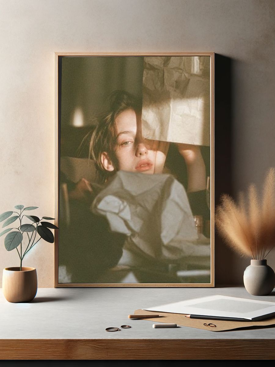 Moody Portrait Photography Poster. — room view 2