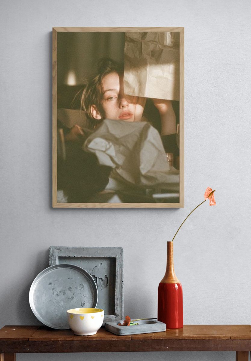 Moody Portrait Photography Poster. — room view 3