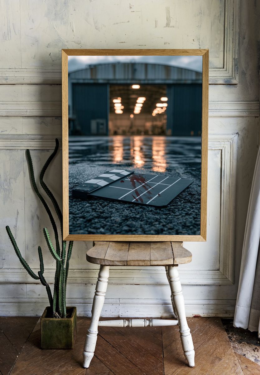 Cinematic Clapperboard Photography Poster. — room view 1