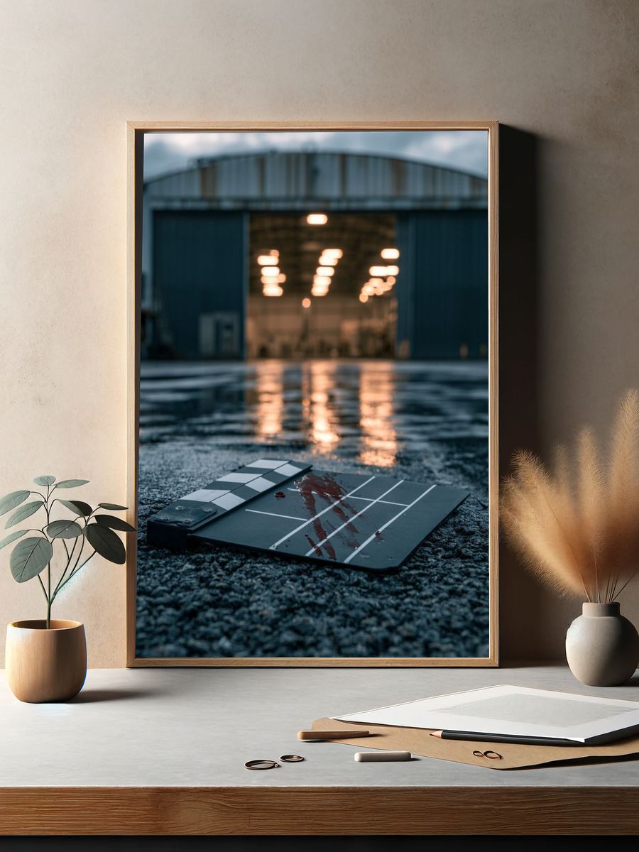 Cinematic Clapperboard Photography Poster. — room view 2