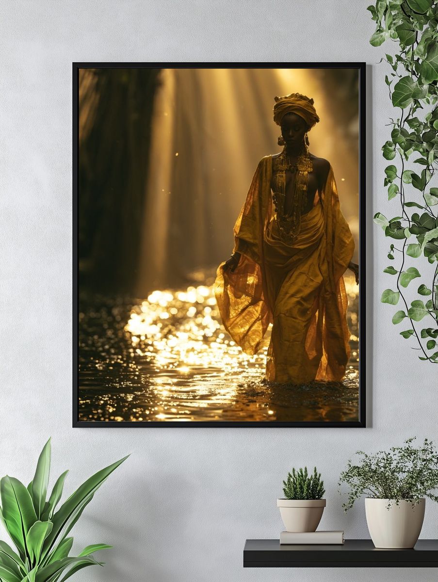 Golden River Figure Photography Poster. — room view 4