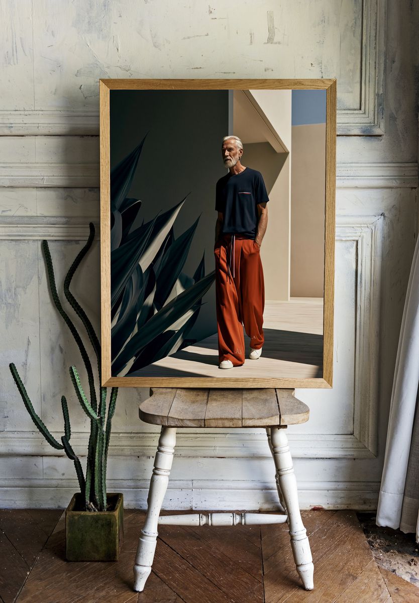 Modern Fashion Portrait Poster. — room view 1