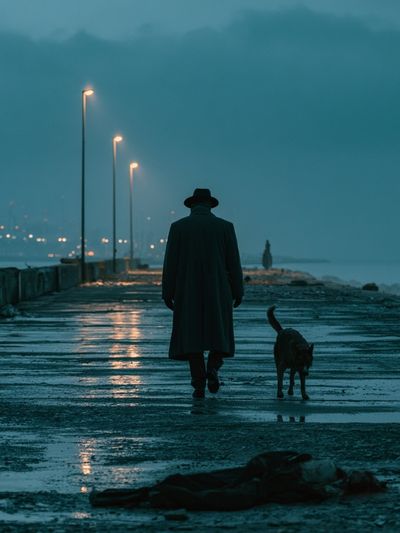 Noir Pier Walk Photography Poster. poster