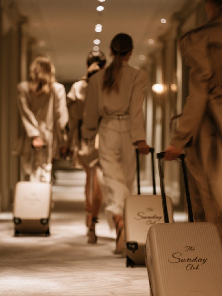 Luxury Travel Corridor Photography Poster. poster detail