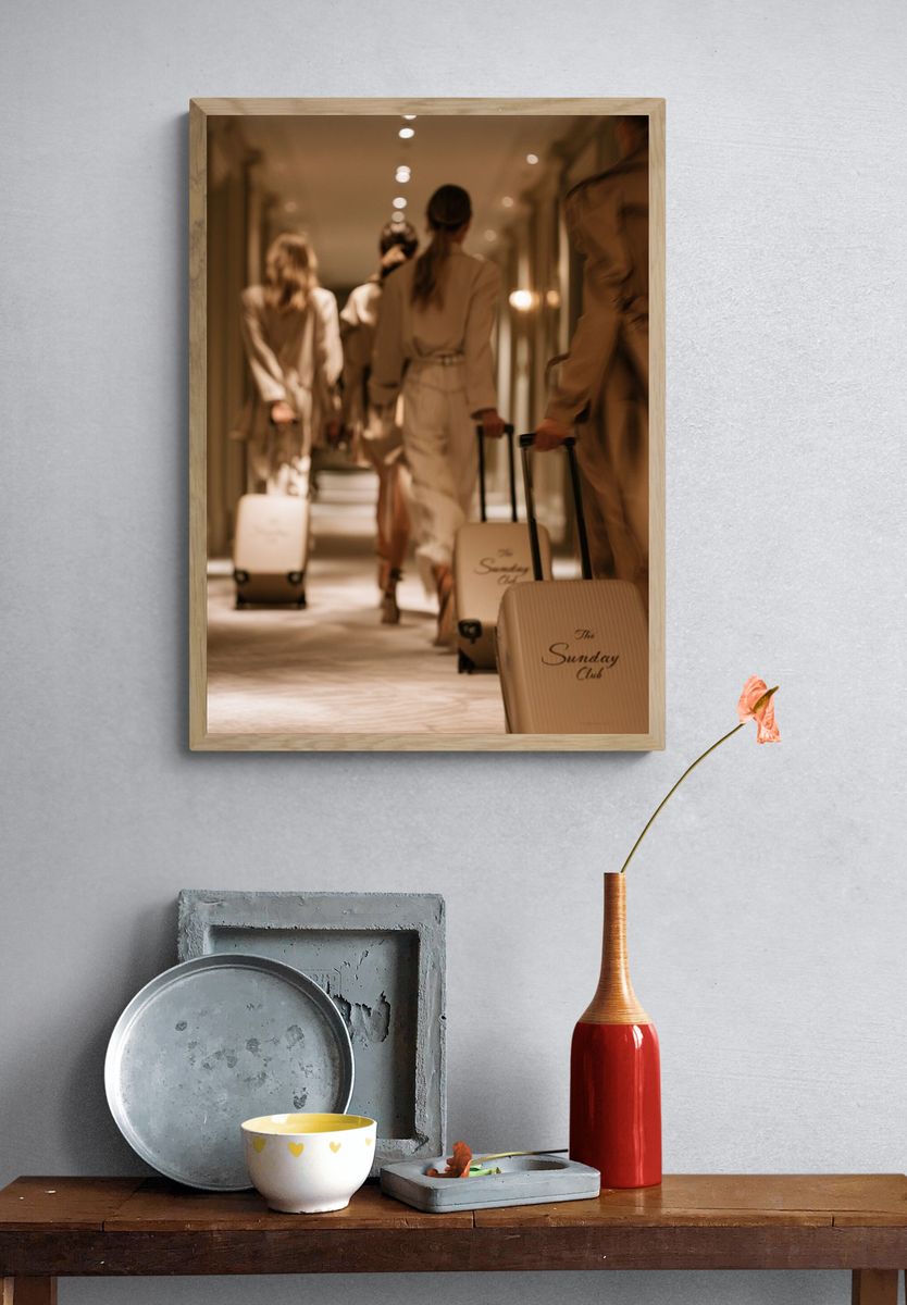 Luxury Travel Corridor Photography Poster. — room view 3