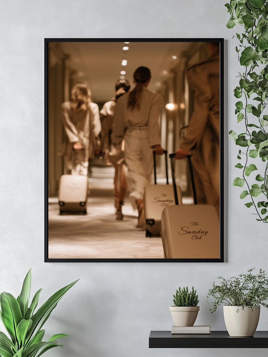 Luxury Travel Corridor Photography Poster. — room view 4