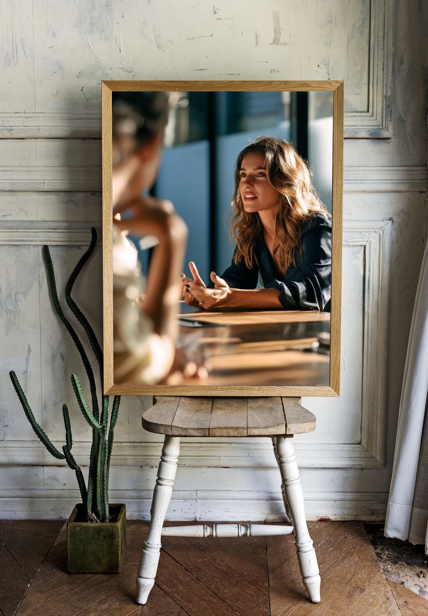Conversation Portrait Photography Poster. — room view 1