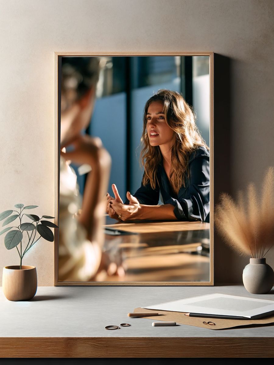 Conversation Portrait Photography Poster. — room view 2