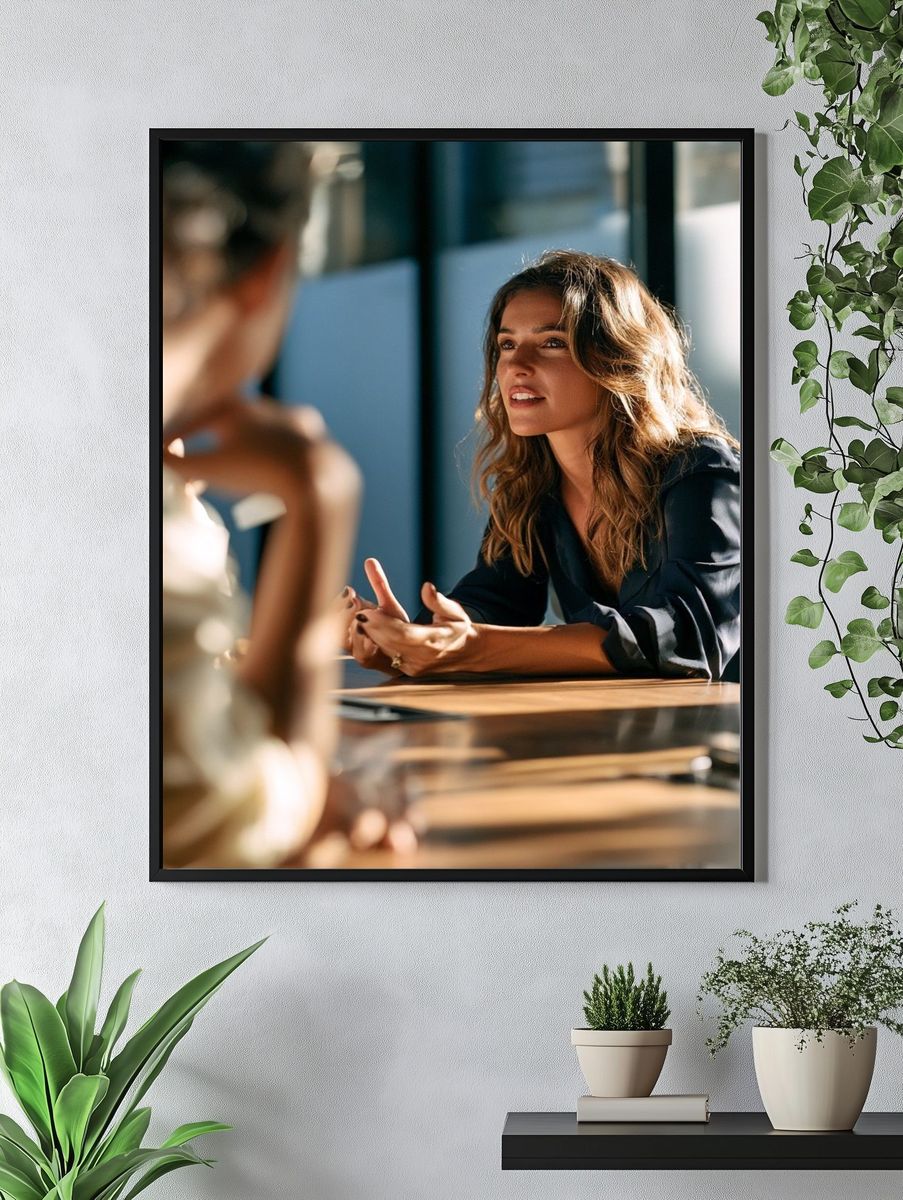 Conversation Portrait Photography Poster. — room view 4