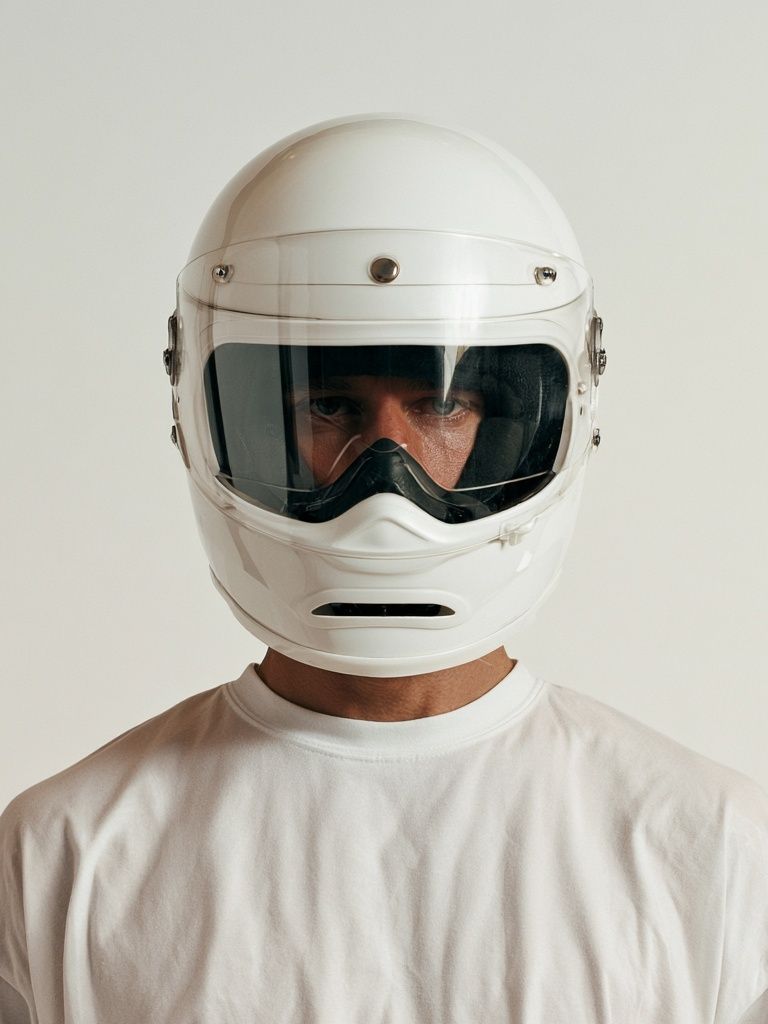 Helmet Portrait Photography Poster. poster — photography art