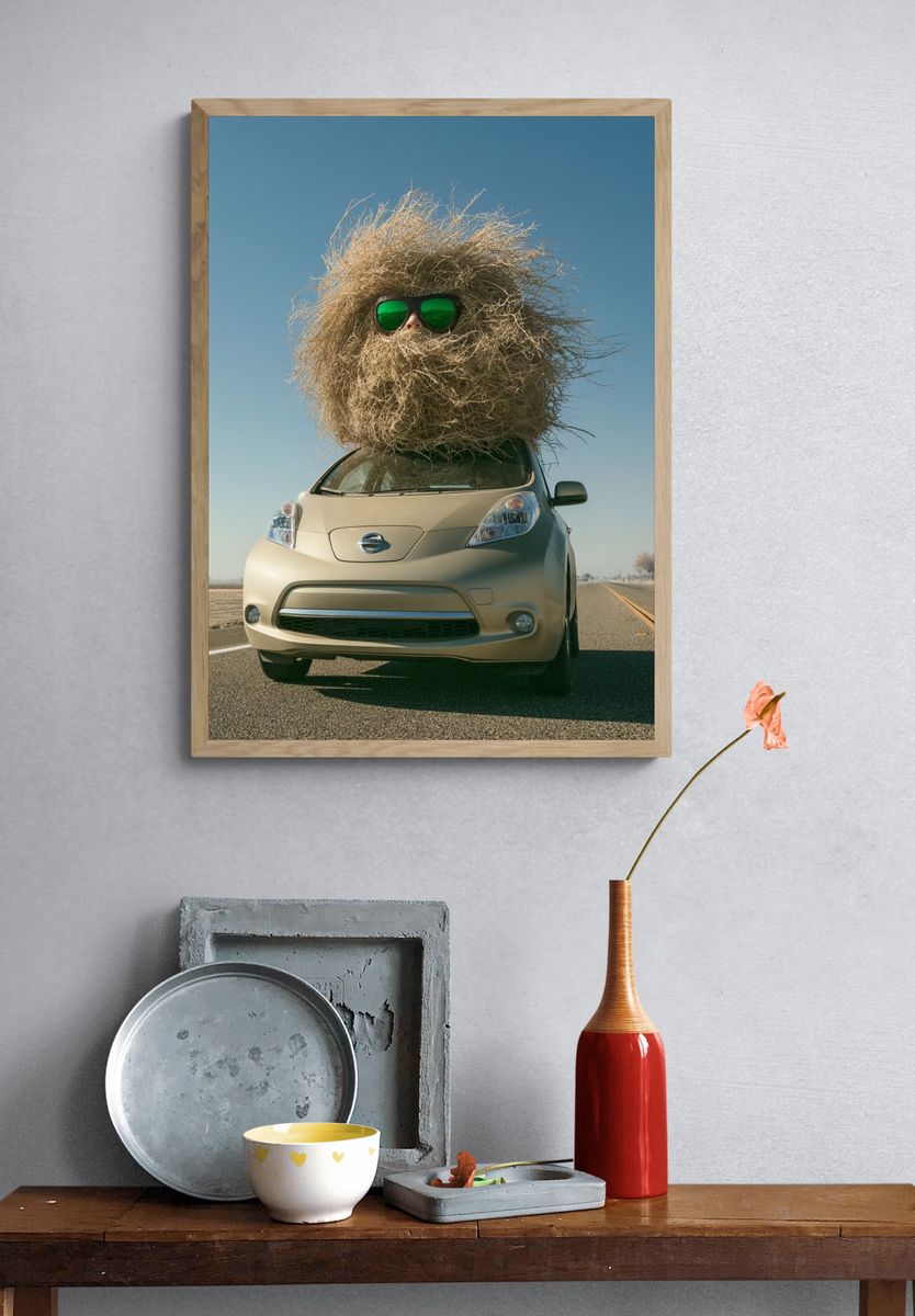 Desert Hair Car Photography Poster. — room view 3